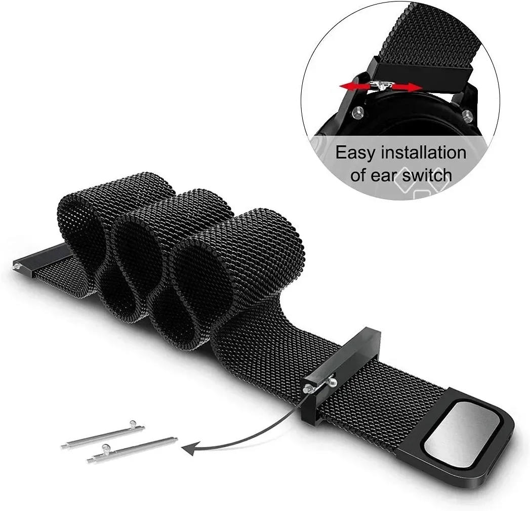 22mm 20mm Mesh Loop For Garmin – обзор и цена Milanese Loop Magnetic