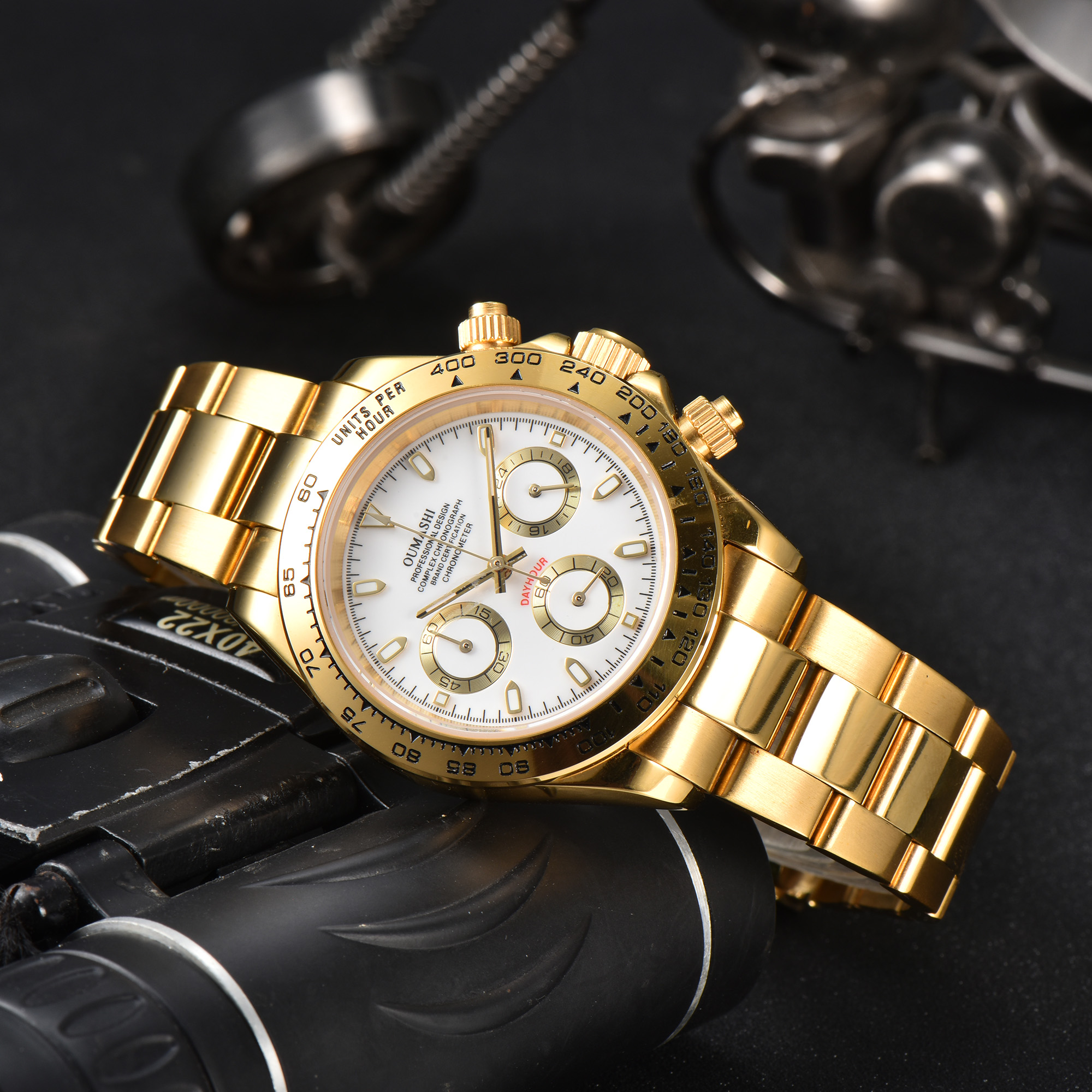 39mm VK63 watch Gold Stainless – обзор и цена Stainless Bracelet Diver