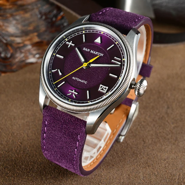 San Martin Men Automatic Watch – обзор и цена Leather Strap Quick Release