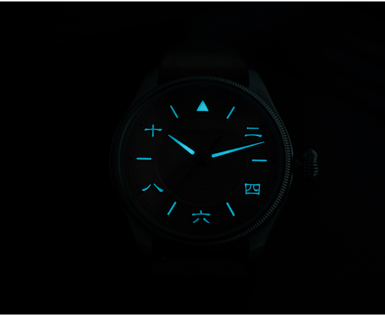 San Martin Men Automatic Watch – обзор и цена Leather Strap Quick Release