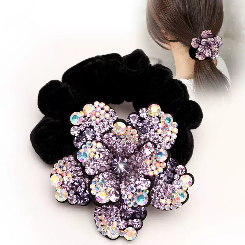Women Rhinestone Scrunchies Ve – обзор и цена Silicone Band Women