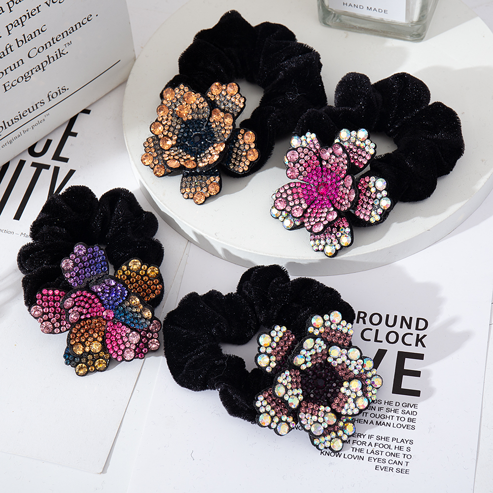 Women Rhinestone Scrunchies Ve – обзор и цена Silicone Band Women