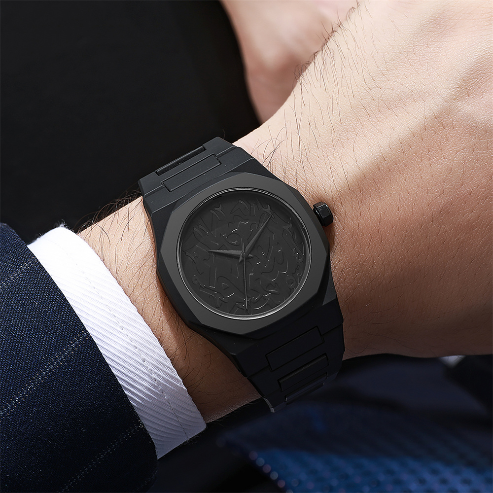 Men's Fashion Simple Black Lar – обзор и цена Butterfly Clasp Deployant