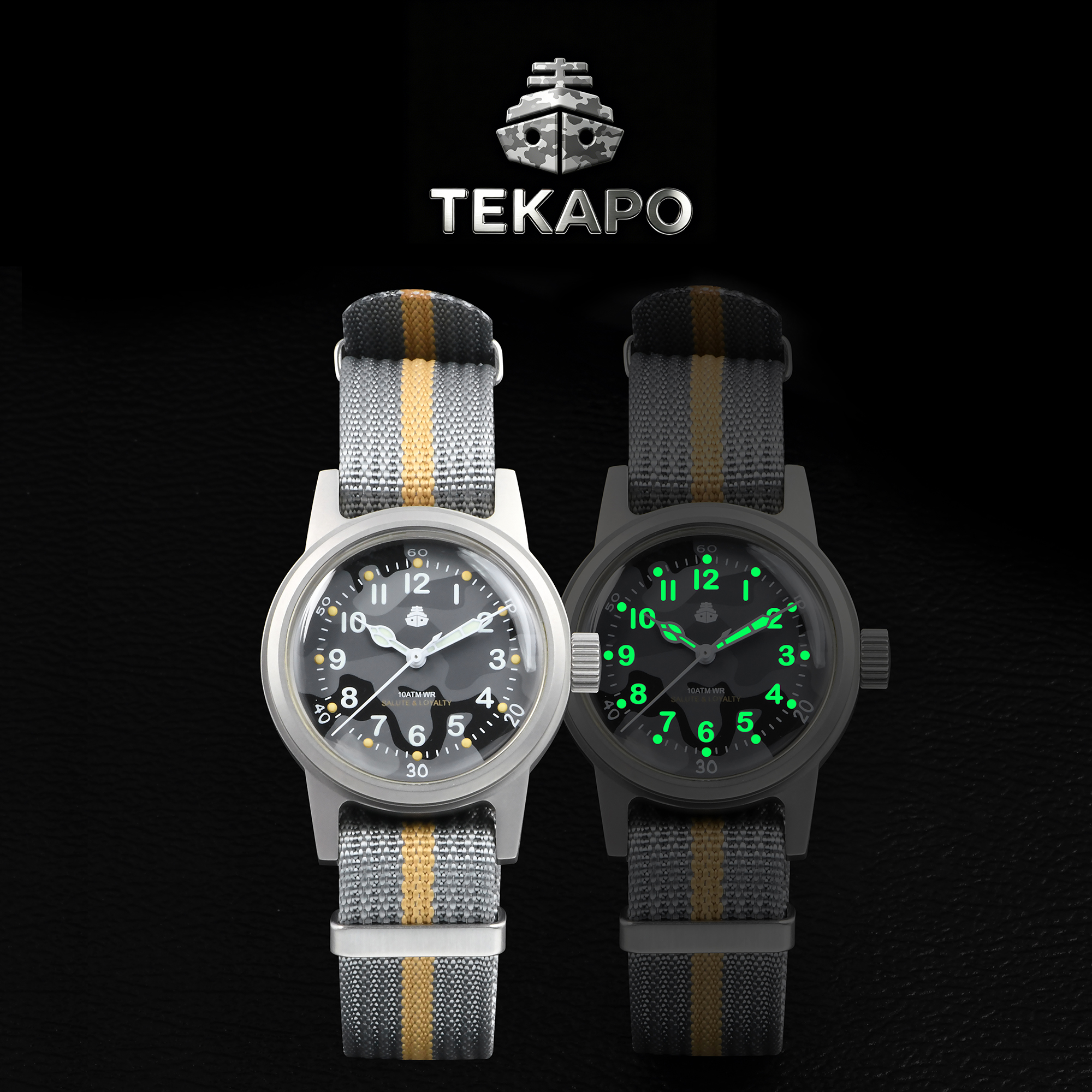 TEKAPO Replica World War II Re – обзор и цена Canvas Strap Watch