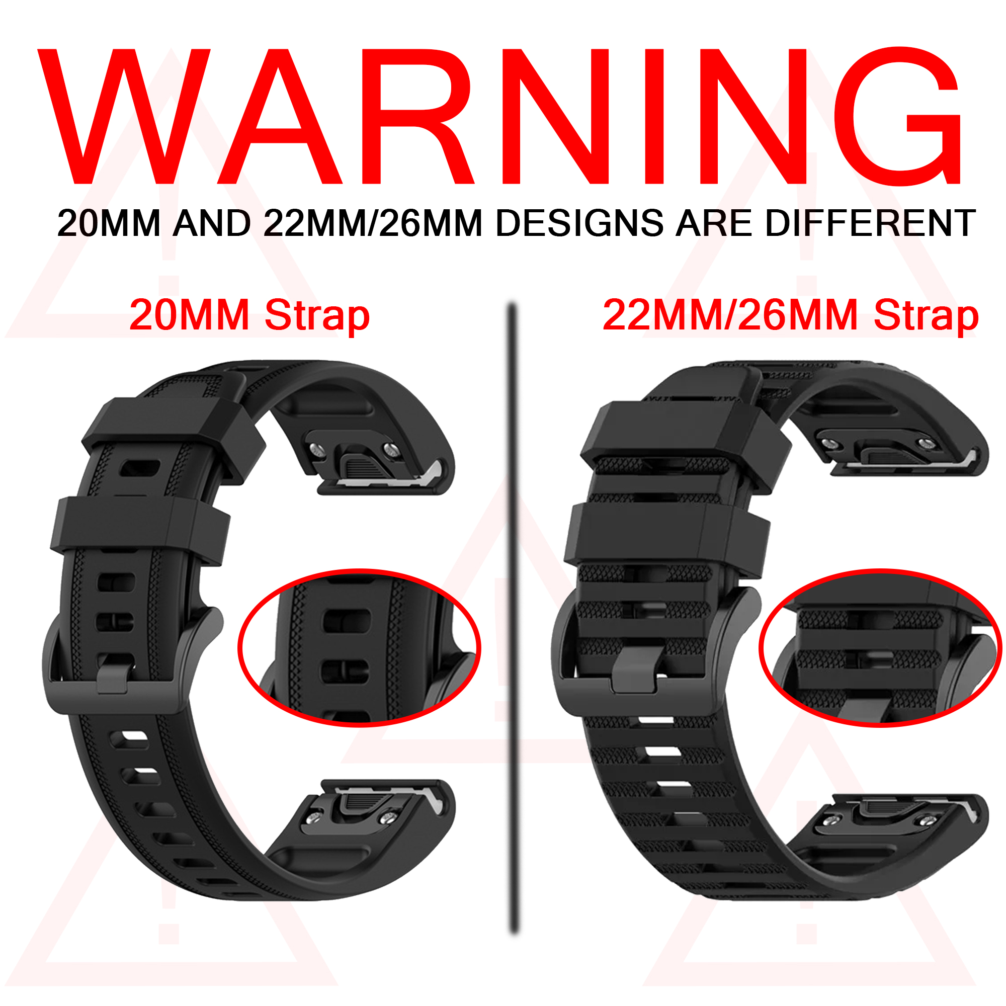 Watch Bands For Garmin Fenix 8 – обзор и цена Silicone Watch Band 22Mm