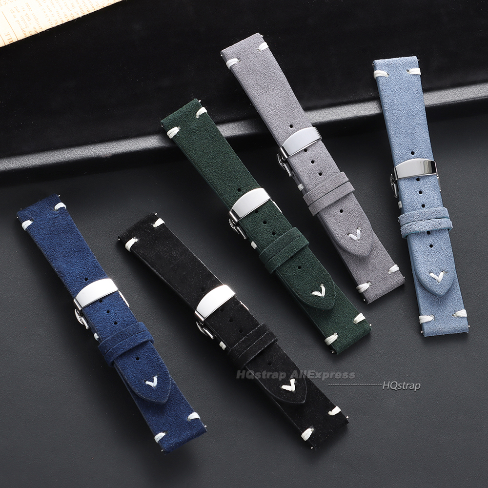 Suede Leather Watch Strap 18mm – обзор и цена Suede Strap Watch