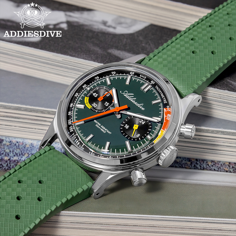 ADDIESDIVE 2025 NEW TOP 38mm M – обзор и цена Rubber Strap Diver