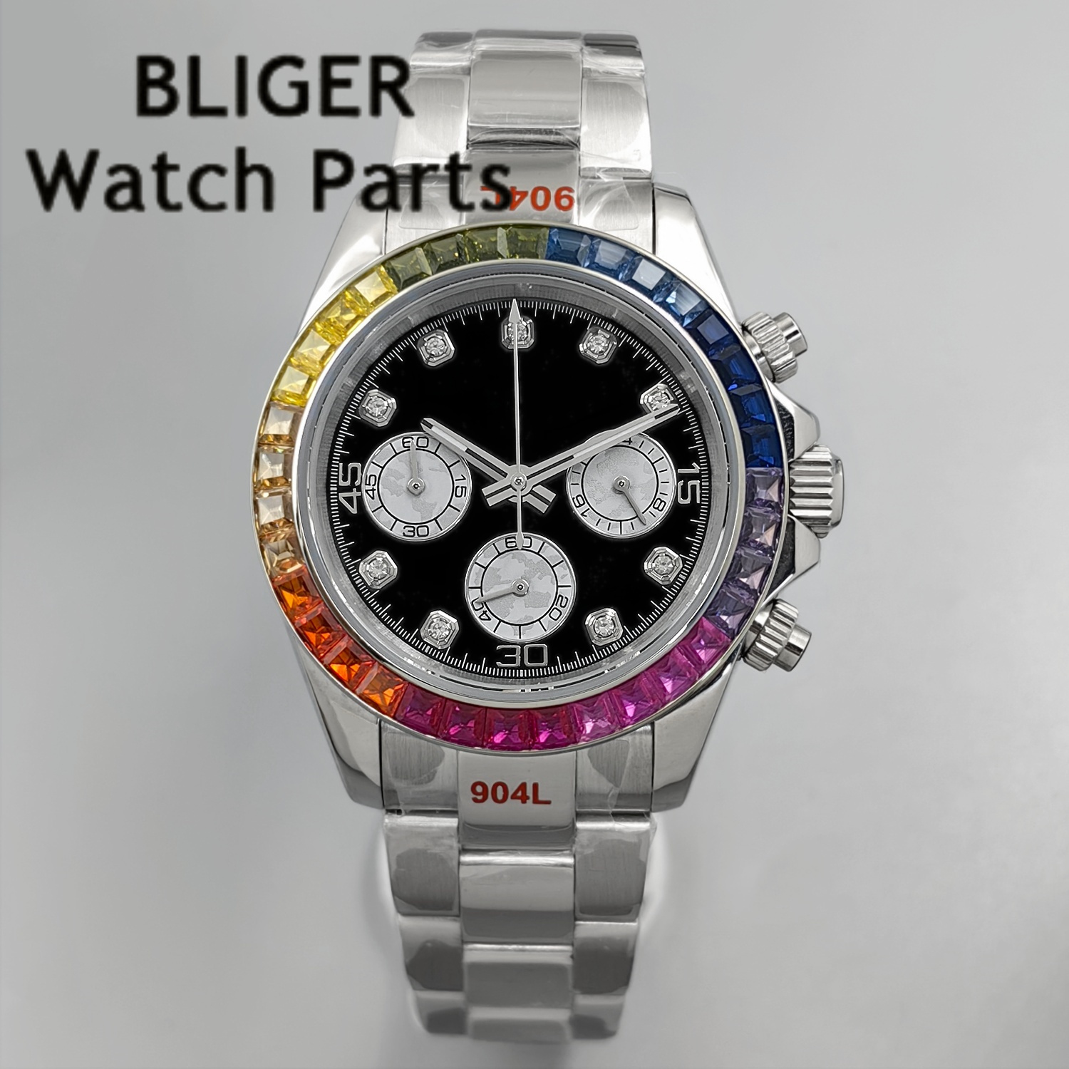 BLIGER Black Panda Dial Multic – обзор и цена Rubber Strap Diver