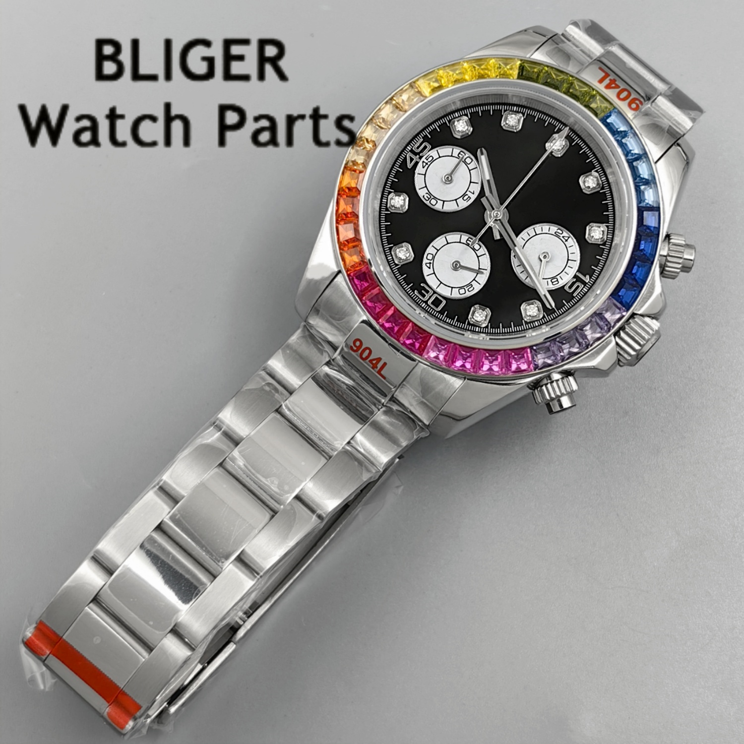 BLIGER Black Panda Dial Multic – обзор и цена Rubber Strap Diver