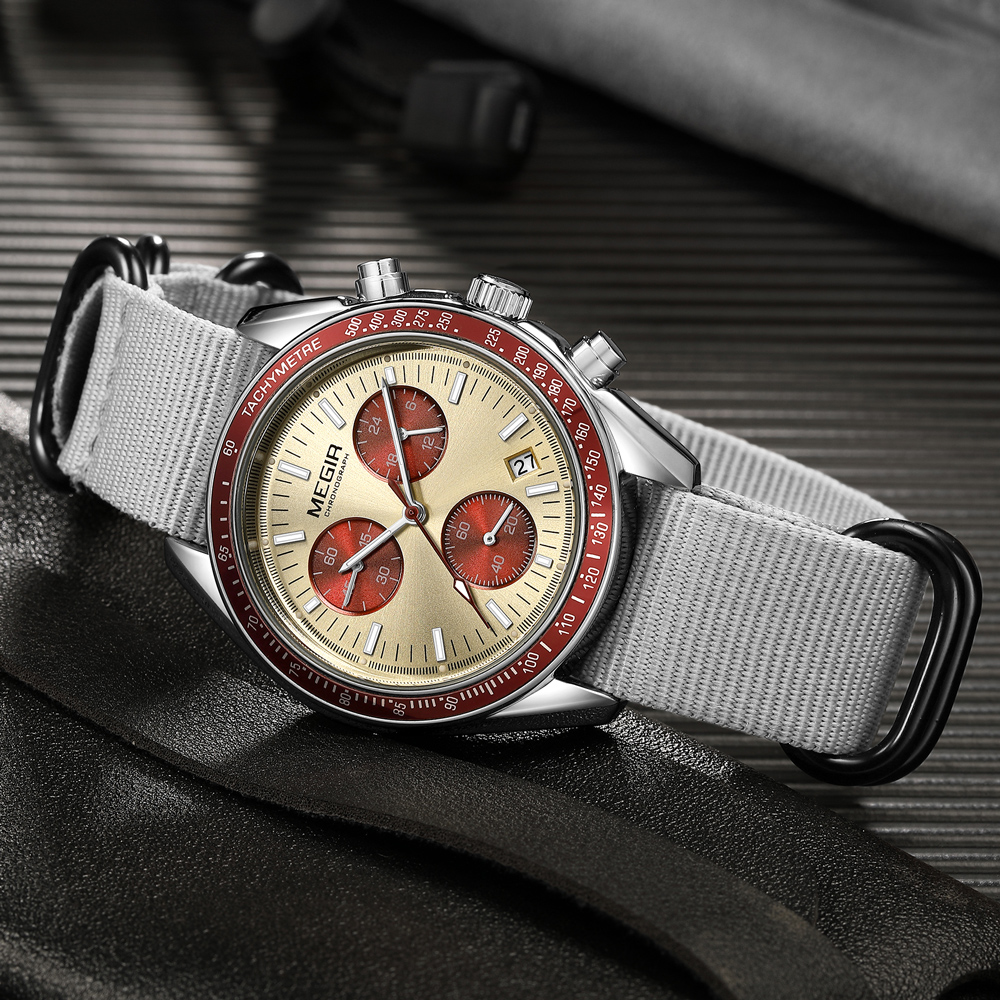 MEGIR New Luxury Men's Watches – обзор и цена Canvas Strap Watch