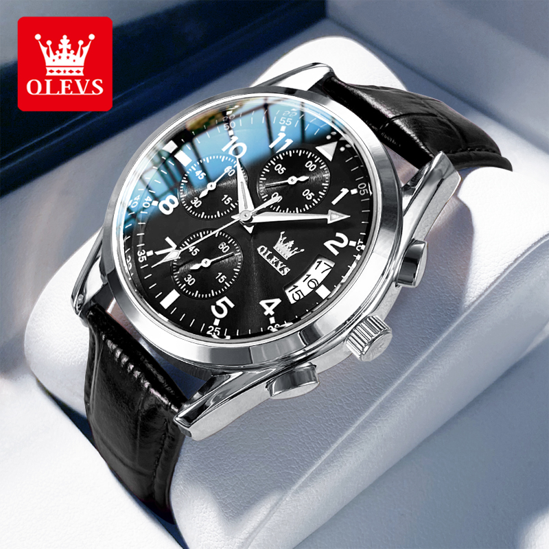 OLEVS Quartz Watch for Men Ori – обзор и цена Leather Watch Band Men