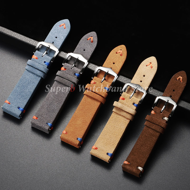Suede Leather Watch Strap 18mm – обзор и цена Suede Strap Watch