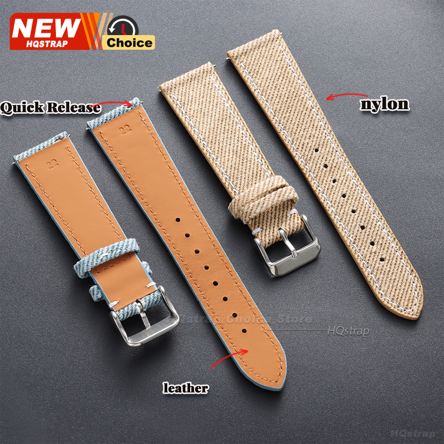 Nylon Denim Fabric Watch Strap – обзор и цена Canvas Strap Watch