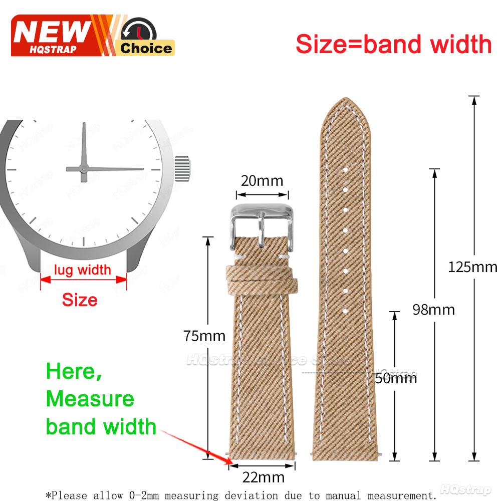 Nylon Denim Fabric Watch Strap – обзор и цена Canvas Strap Watch