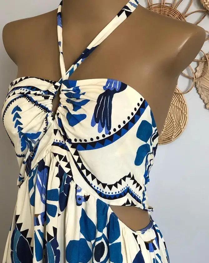 Summer Dress Woman  Vintage Tr – обзор и цена Tropic Strap Vintage