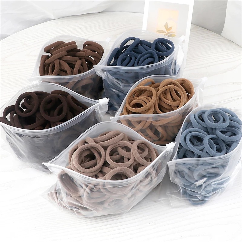 50PCS/Set Women Girls Basic Ha – обзор и цена Silicone Band Women