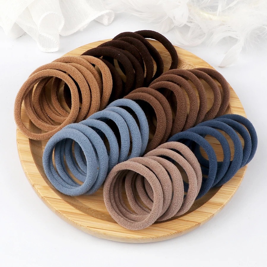 50PCS/Set Women Girls Basic Ha – обзор и цена Silicone Band Women