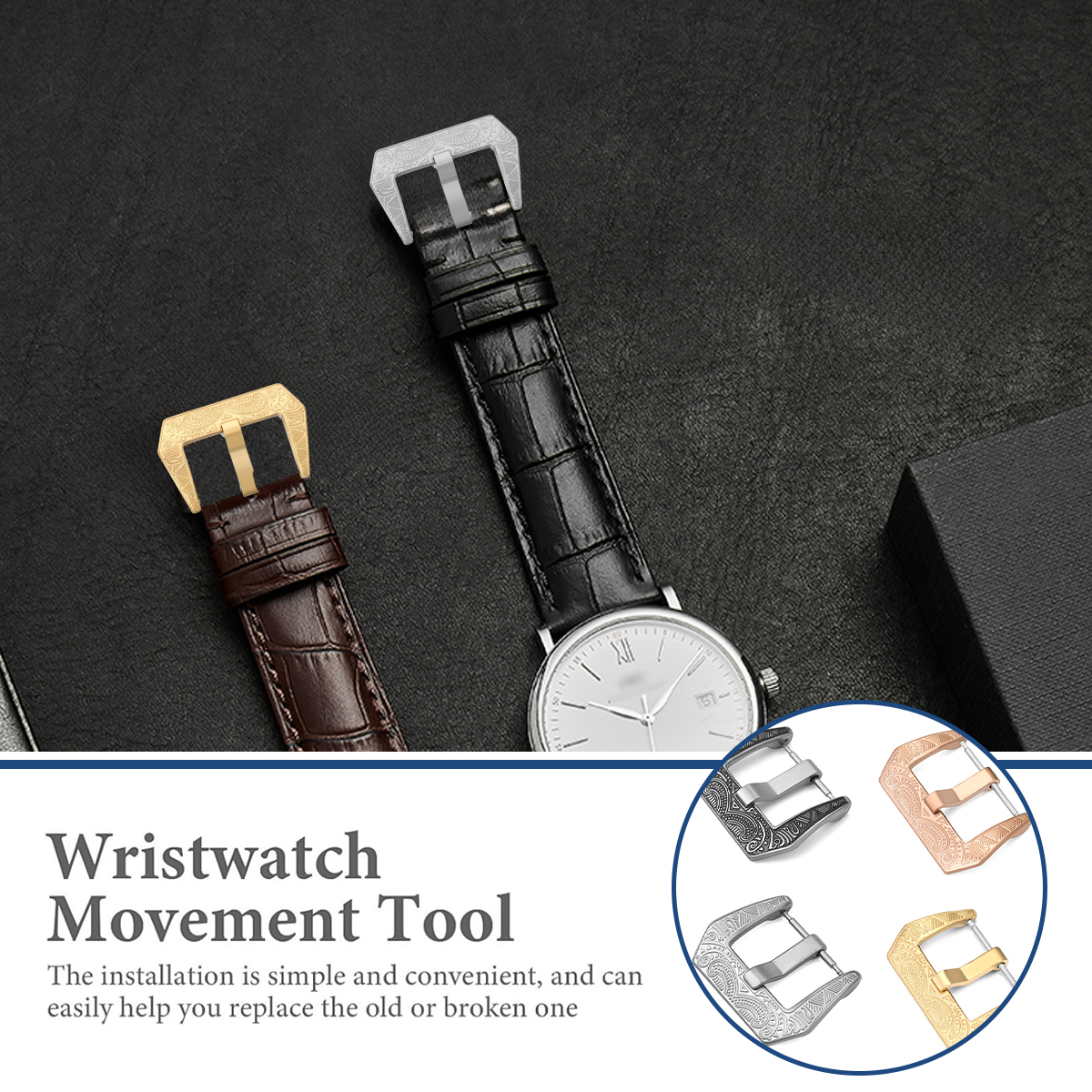 18mm 20mm 22mm Vintage Metal W – обзор и цена Leather Watch Band Men