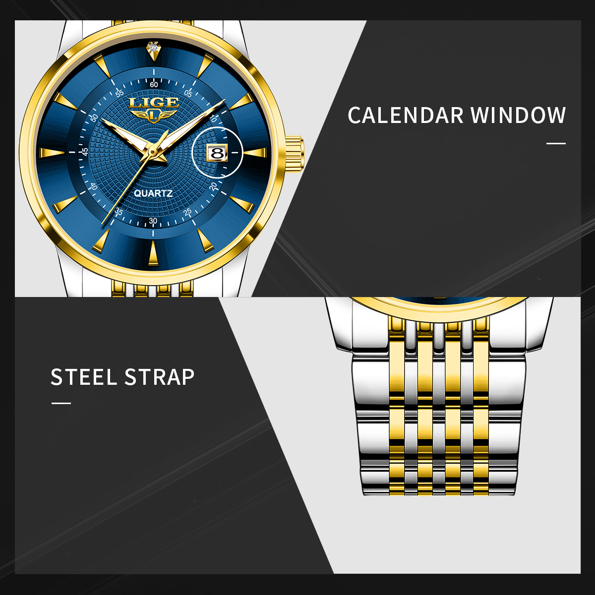 LIGE New 2025 Luxury Man Watch – обзор и цена Stainless Bracelet Diver