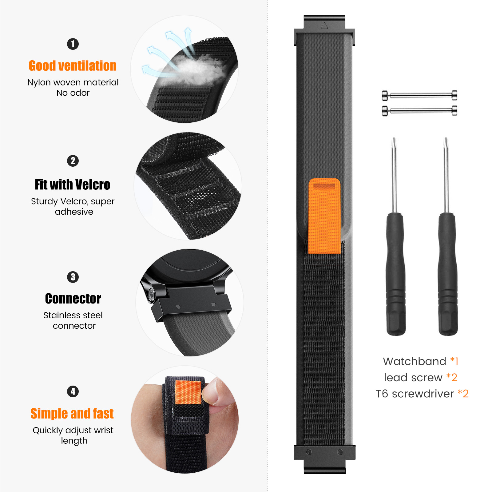 New Sports Nylon Loop Strap Fo – обзор и цена Sport Loop Velcro
