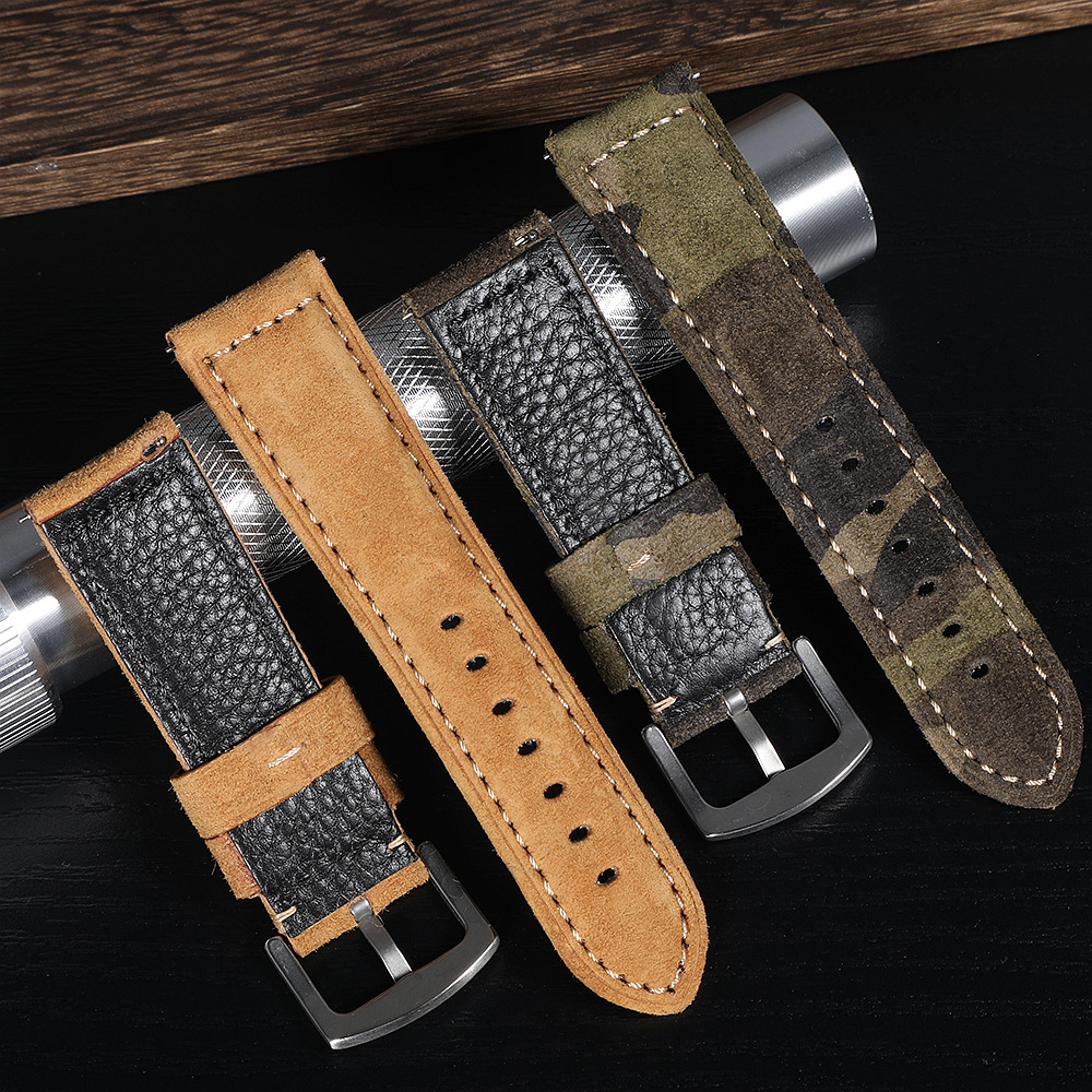 Genuine Suede Watch Strap 22mm – обзор и цена Suede Strap Watch