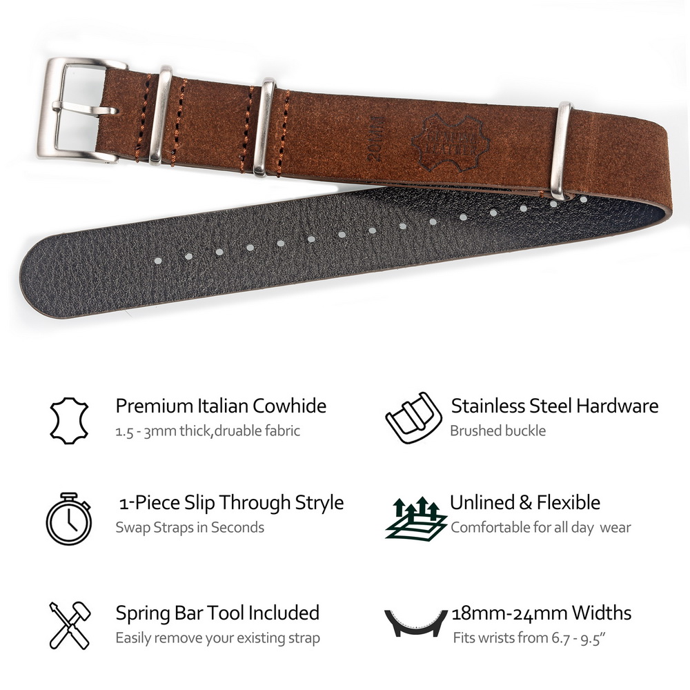 HEMSUT Genuine Leather Watch B – обзор и цена Tropic Strap Vintage