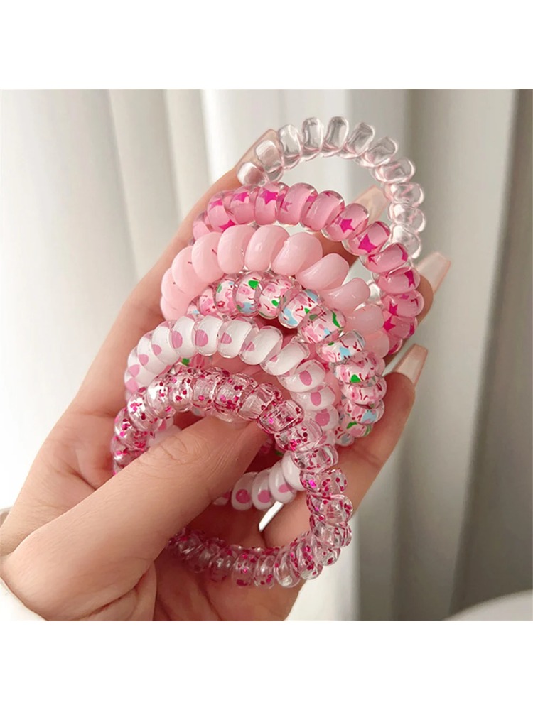 6pcs Sweet Cute Colorful Spira – обзор и цена Silicone Band Women