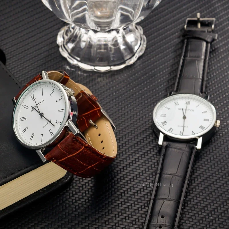 Men's Watches Business Wrist W – обзор и цена Leather Watch Band Men