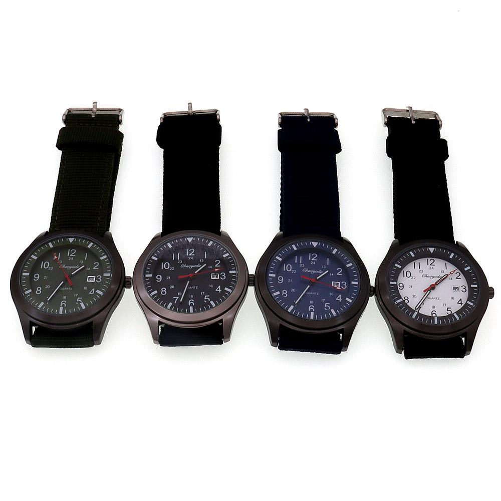 Luxury Men's Quartz Watch Spor – обзор и цена Canvas Strap Watch
