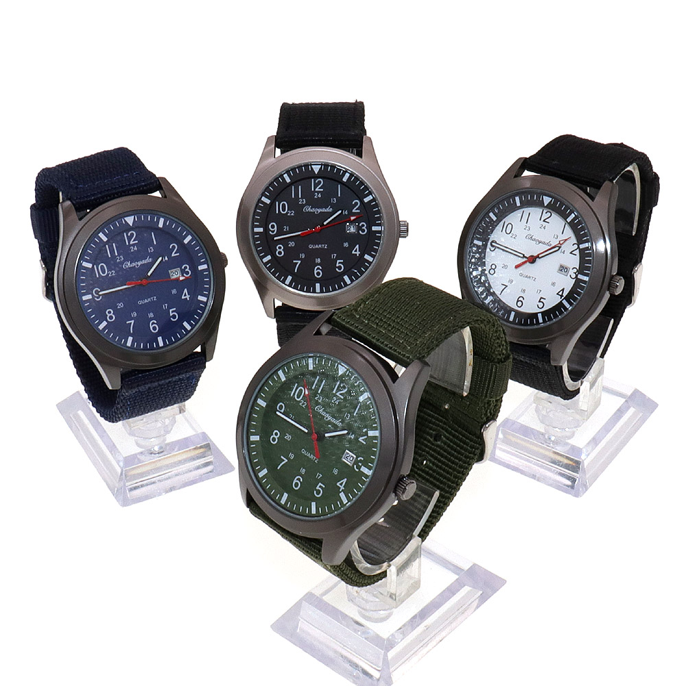 Luxury Men's Quartz Watch Spor – обзор и цена Canvas Strap Watch