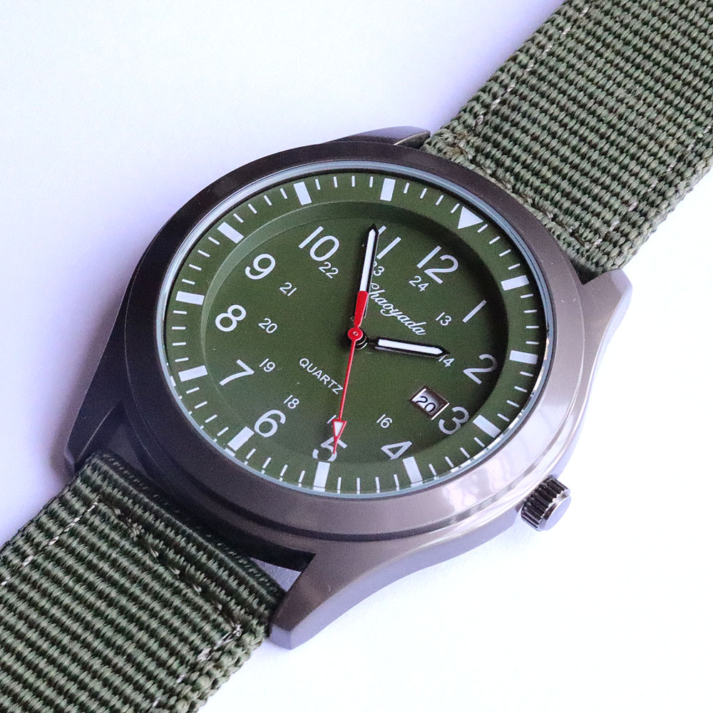 Luxury Men's Quartz Watch Spor – обзор и цена Canvas Strap Watch