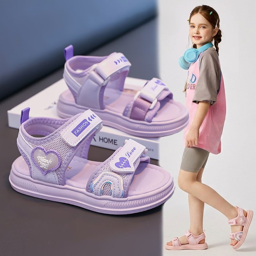 Girls' Heart-Shaped Princess S – обзор и цена Sport Loop Velcro