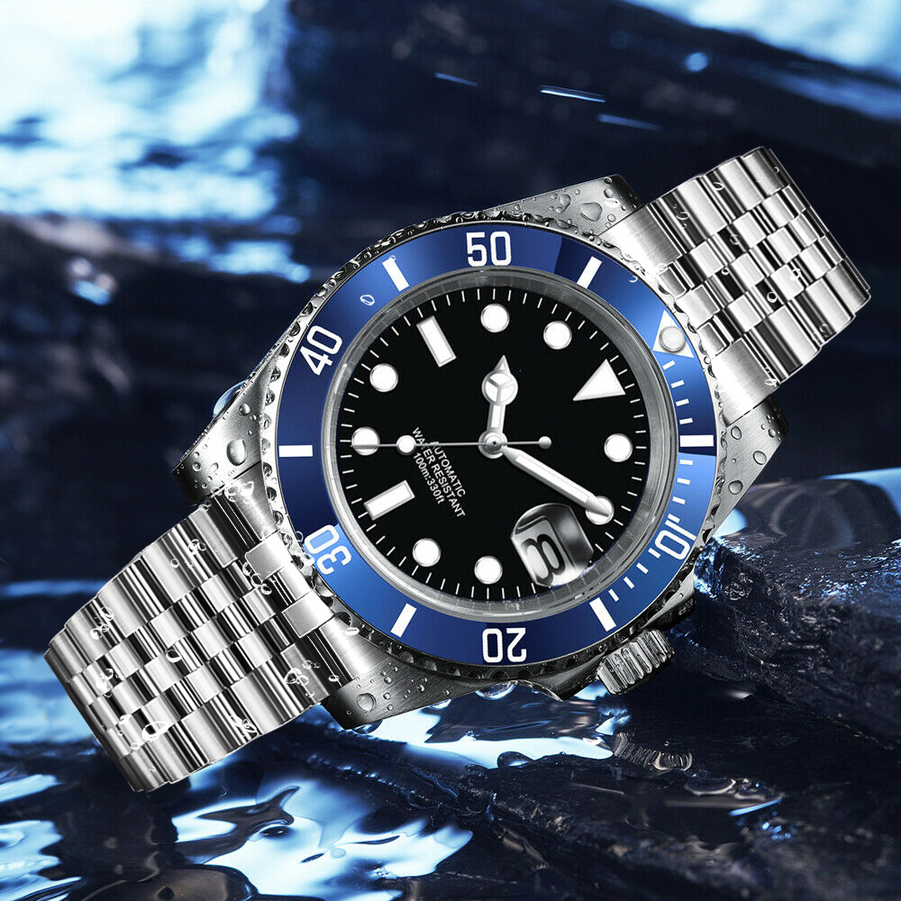 DIY Logo 40MM Dive Watch NH35  – обзор и цена Stainless Bracelet Diver