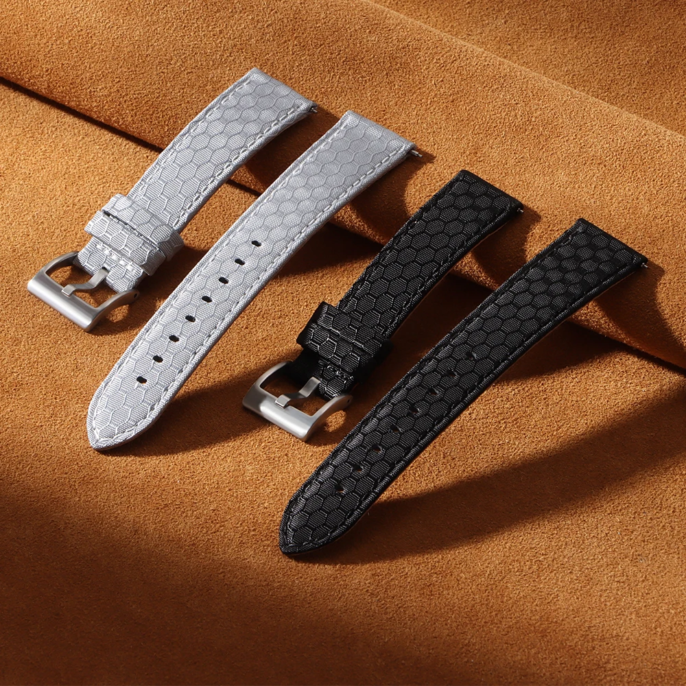 20mm 22mm Smooth Genuine Nylon – обзор и цена Perlon Strap Woven