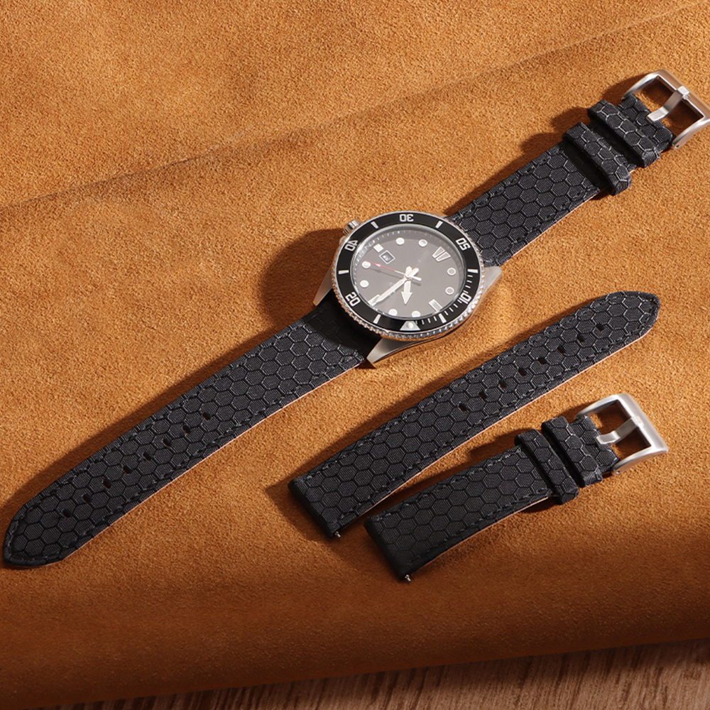 20mm 22mm Smooth Genuine Nylon – обзор и цена Perlon Strap Woven