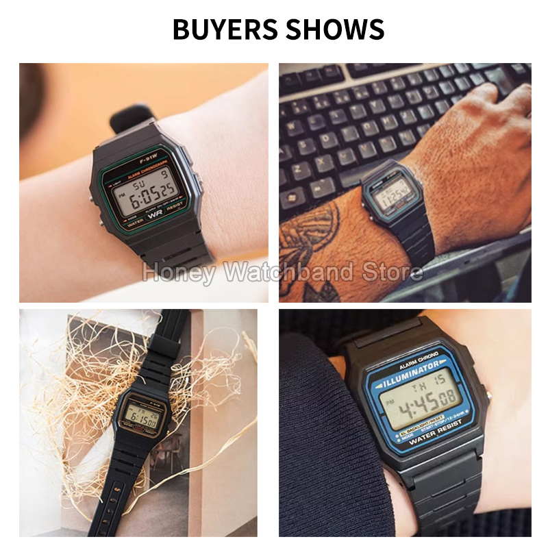 For ​​Casio W-800H F-91W/84/94 – обзор и цена Rubber Strap Diver