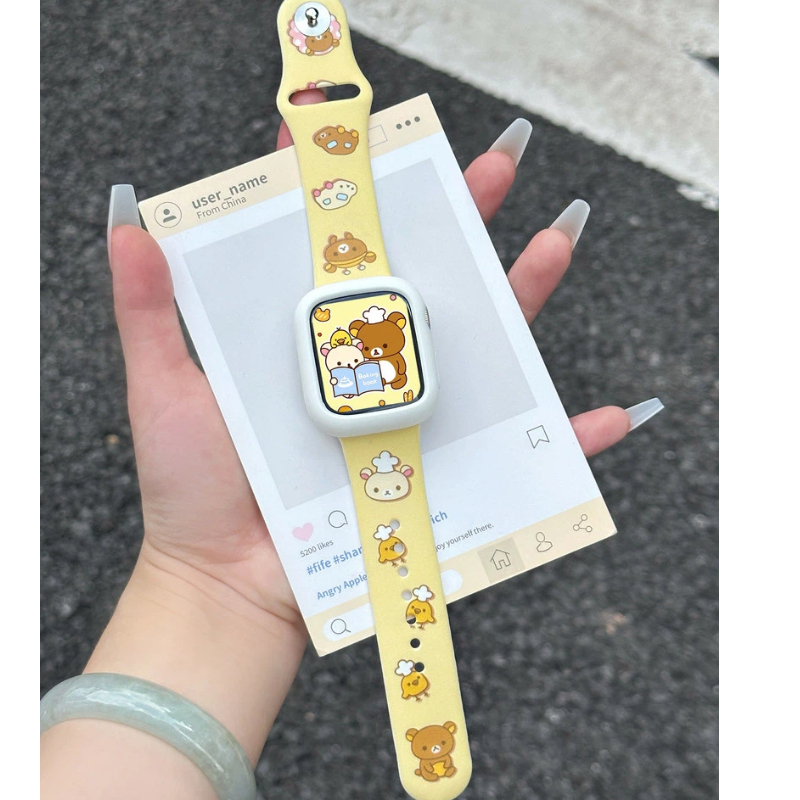 Cute Rilakkuma Print Silicone  – обзор и цена Silicone Band Women