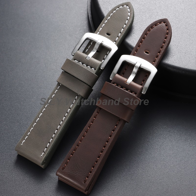 Genuine Leather Watchband 18mm – обзор и цена Rubber Strap Diver