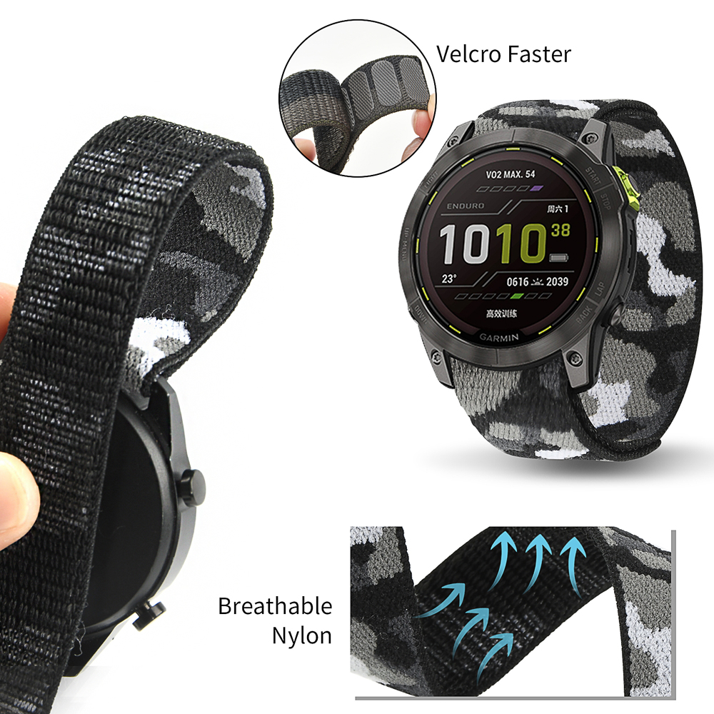 22mm 26mm Nylon QuickFit Strap – обзор и цена Sport Loop Velcro