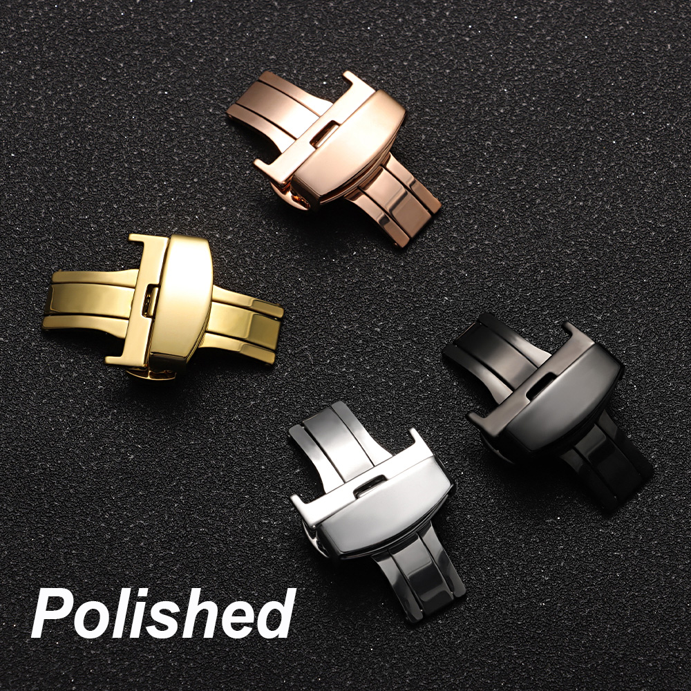 10/12/14/16/18/20/22mm Polishe – обзор и цена Butterfly Clasp Deployant
