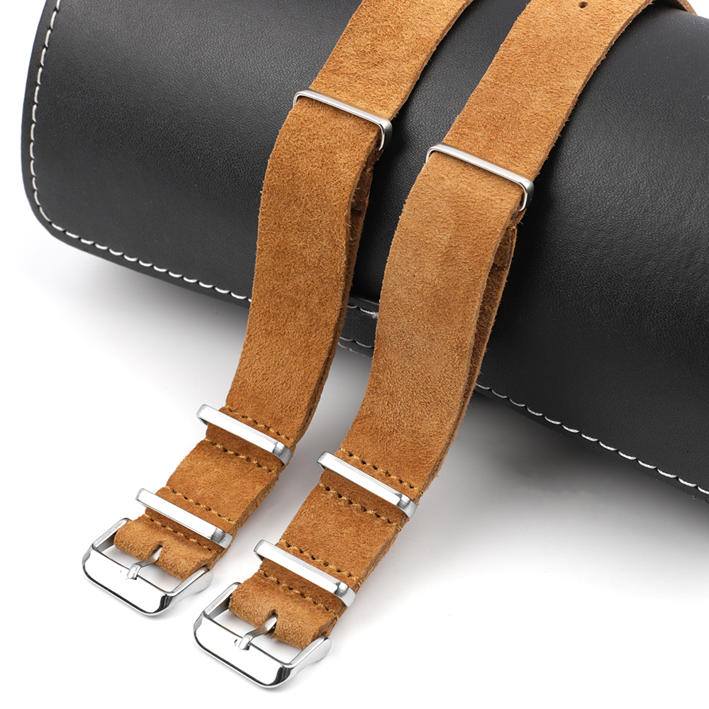 Soft Retro Suede Genuine Leath – обзор и цена Nato Strap Nylon