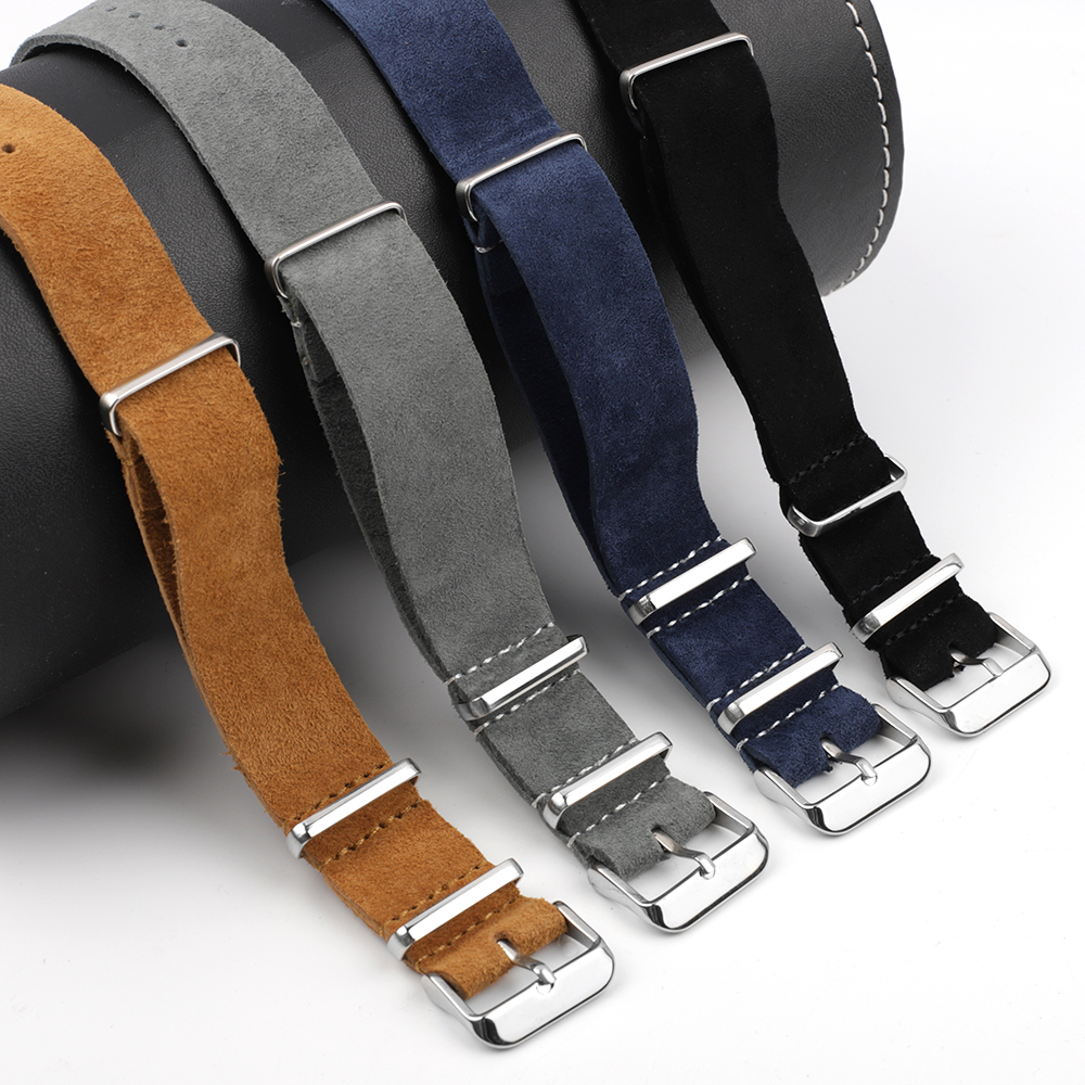 Soft Retro Suede Genuine Leath – обзор и цена Nato Strap Nylon