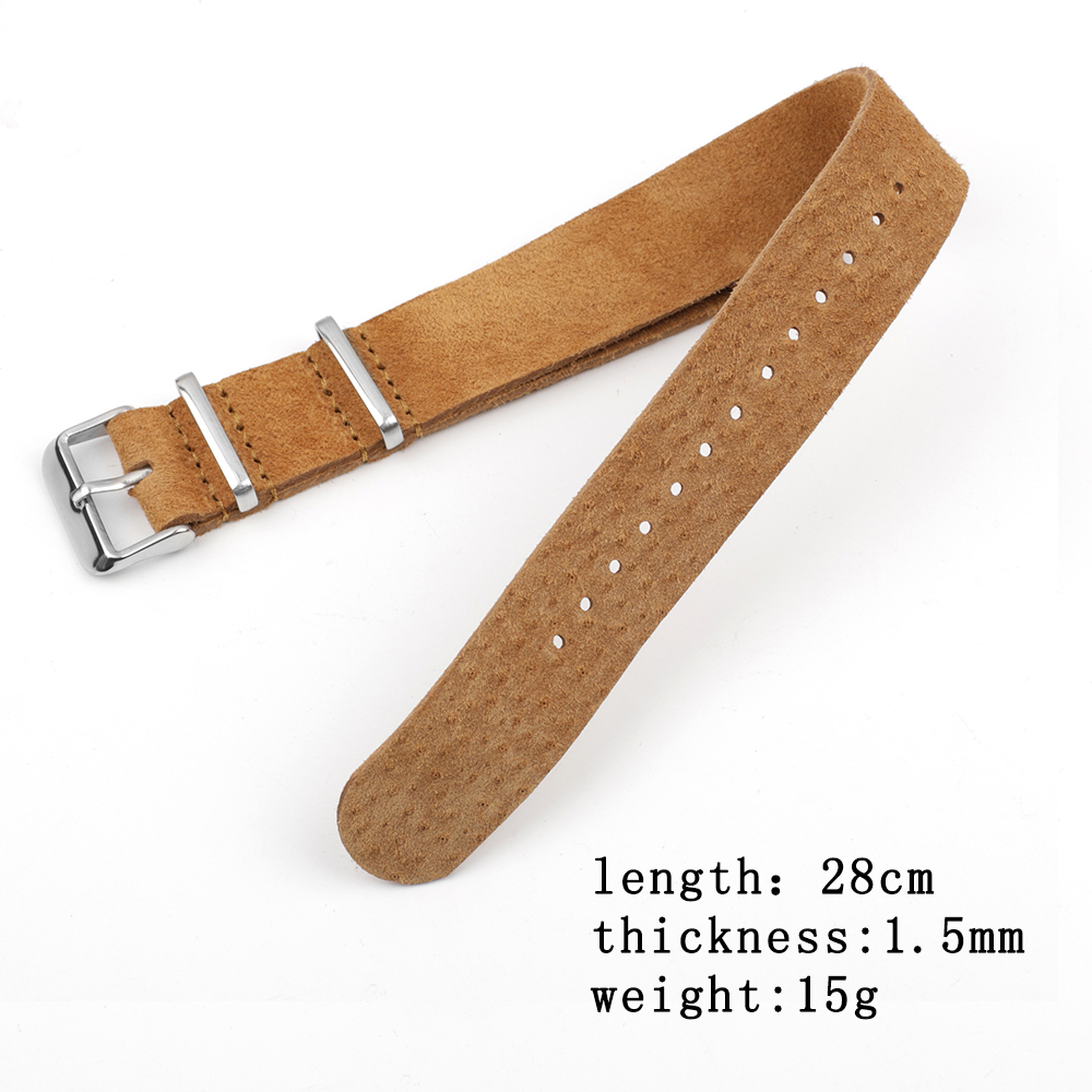 Soft Retro Suede Genuine Leath – обзор и цена Nato Strap Nylon