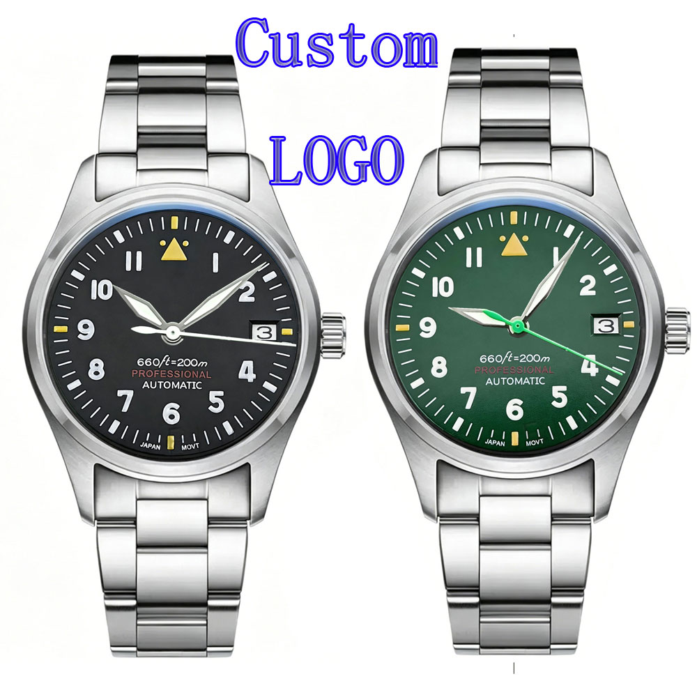 Custom LOGO 36mm 39mm Pilot Wa – обзор и цена Stainless Bracelet Diver