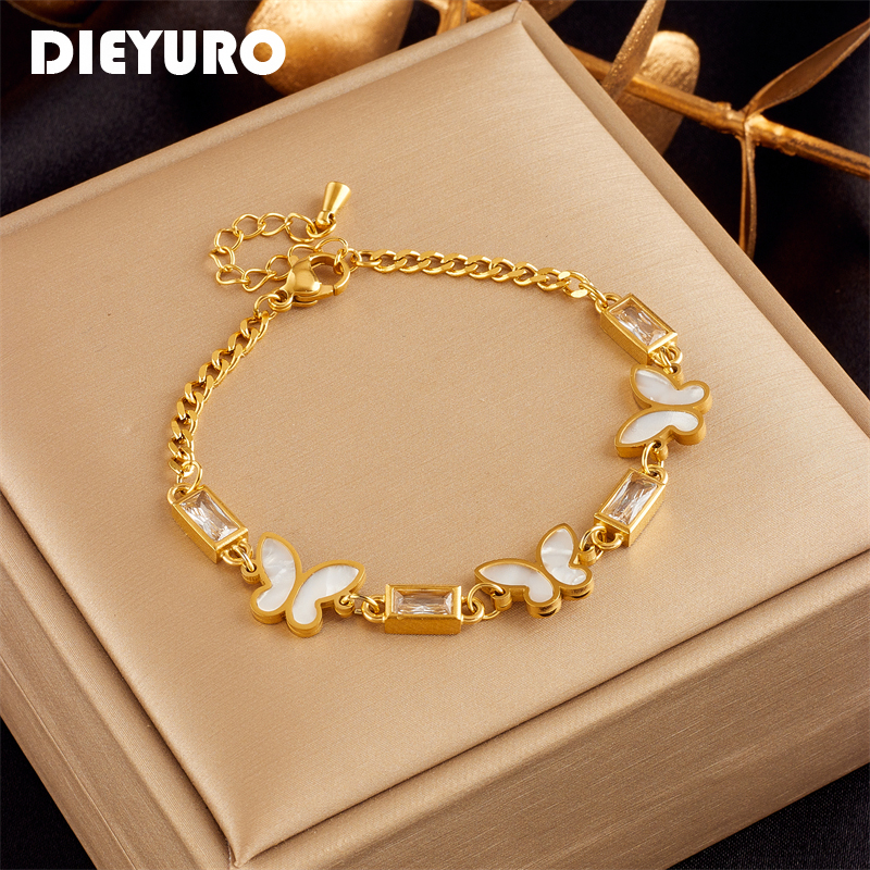 DIEYURO 316L Stainless Steel W – обзор и цена Butterfly Clasp Deployant
