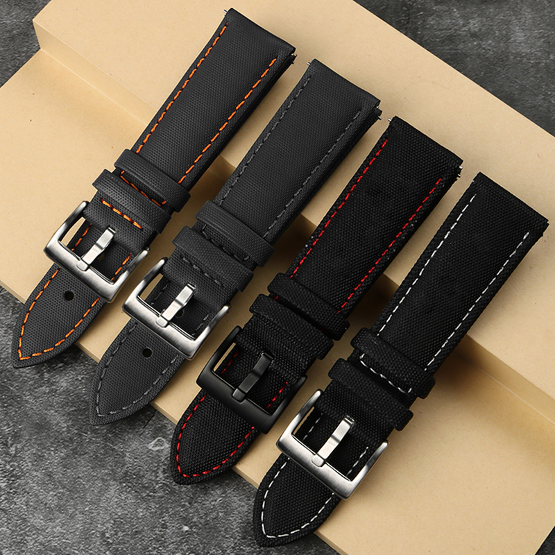 Canvas leather bottom watchban – обзор и цена Leather Strap Quick Release