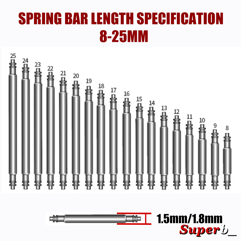 360pcs Dia 1.3mm/1.5mm/1.8mm S – обзор и цена Spring Bar Tool Set