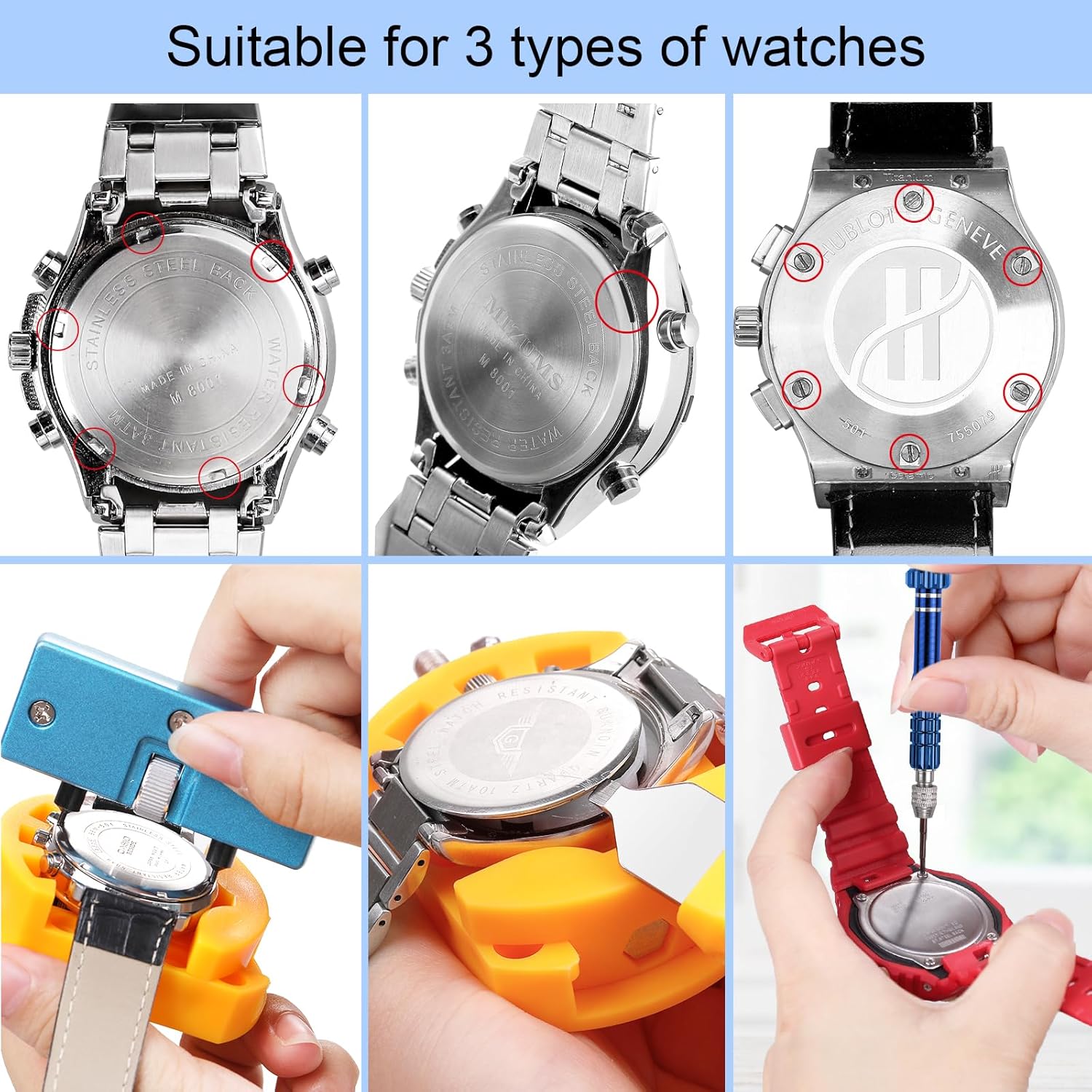 32 pcs Watch Battery Replaceme – обзор и цена Spring Bar Tool Set