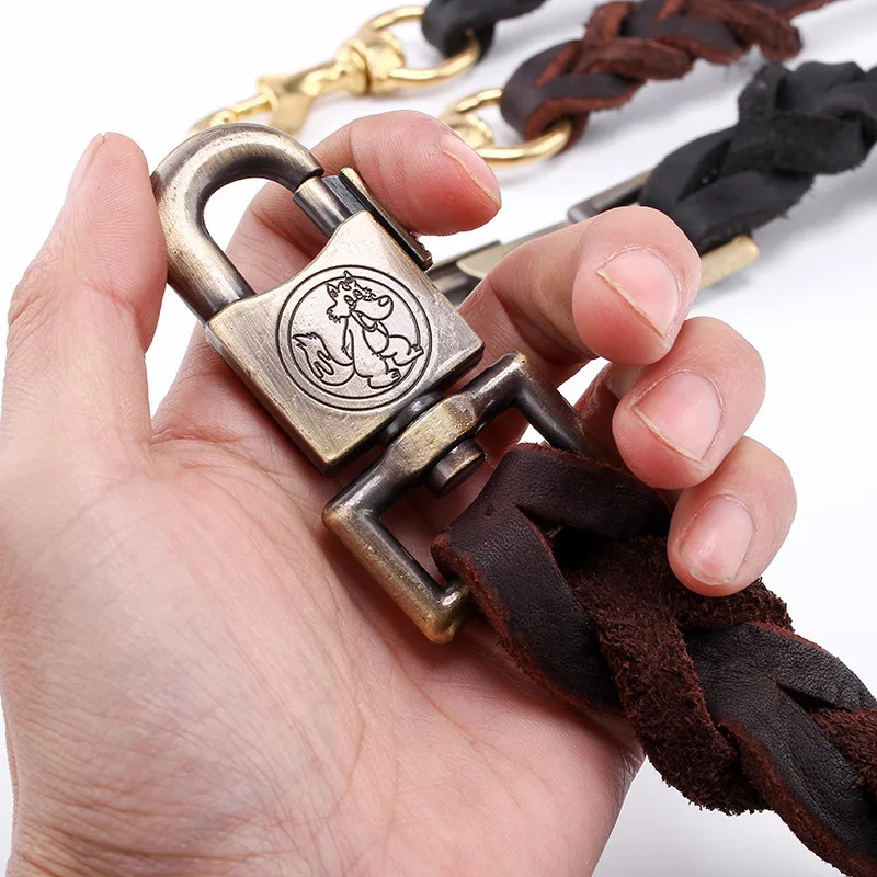 Genuine Leather Dog Leash - To – обзор и цена Leather Strap Quick Release
