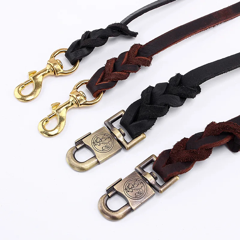 Genuine Leather Dog Leash - To – обзор и цена Leather Strap Quick Release